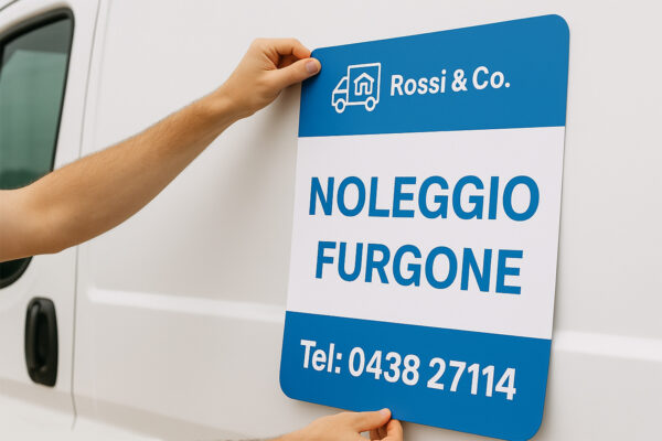 Stampa Digitale Targhe Magnetiche per Auto e per Furgoni - immagine 2